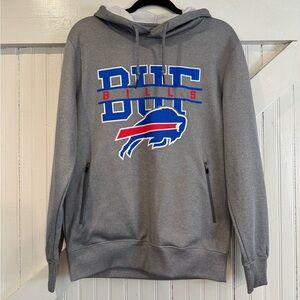 Buffalo Bills NFL Team Apparel Gray Hoodie Size S